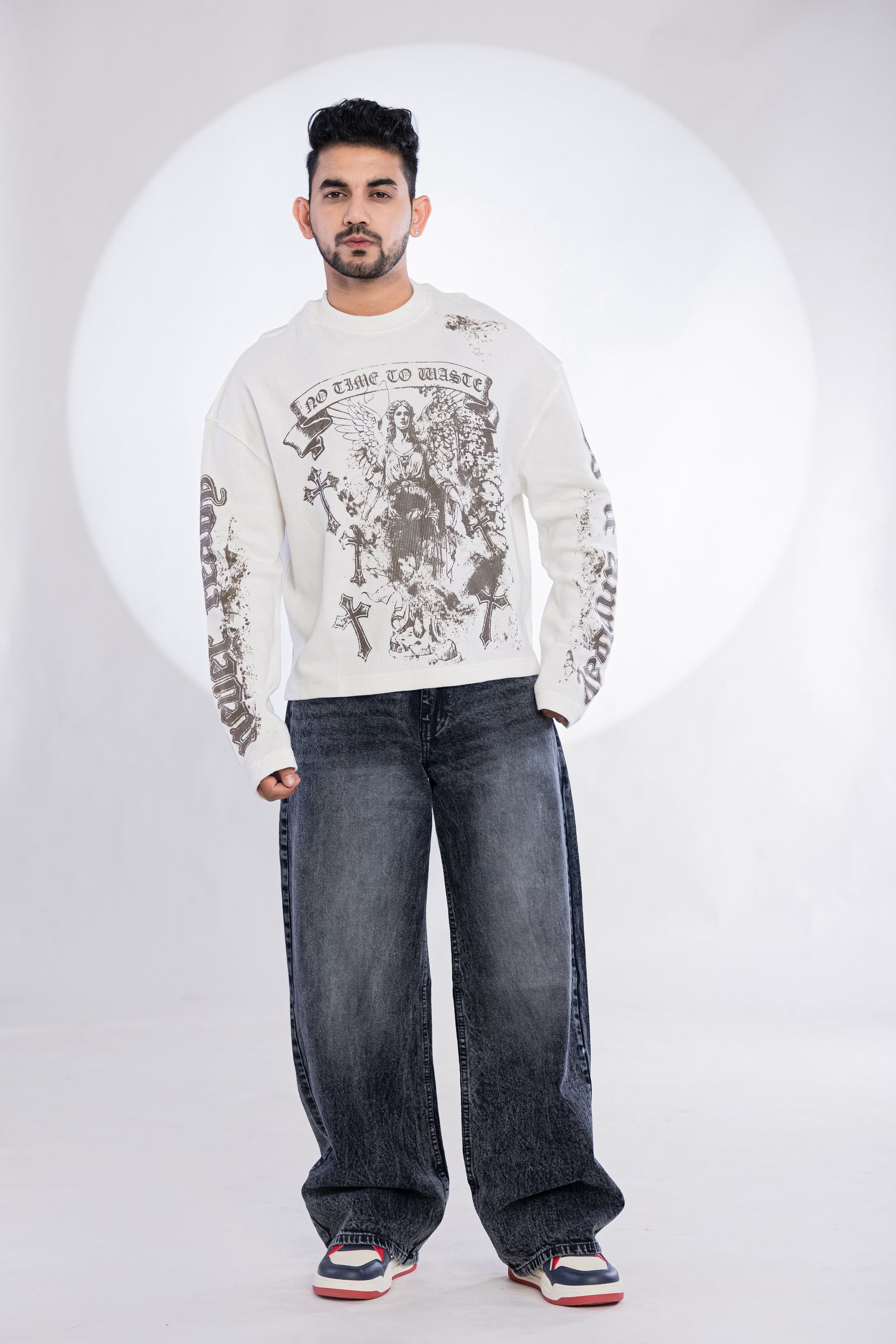 WAFFLE TEE FULL SLEEVE