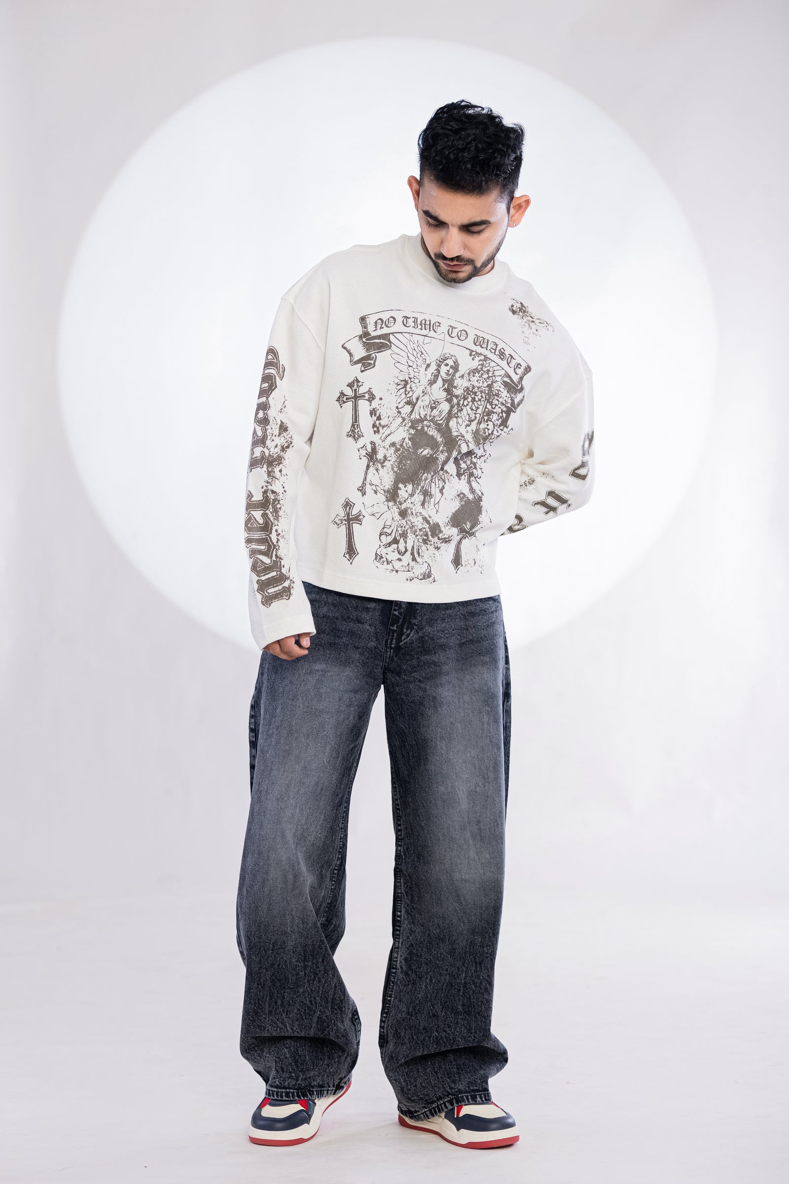 WAFFLE TEE FULL SLEEVE