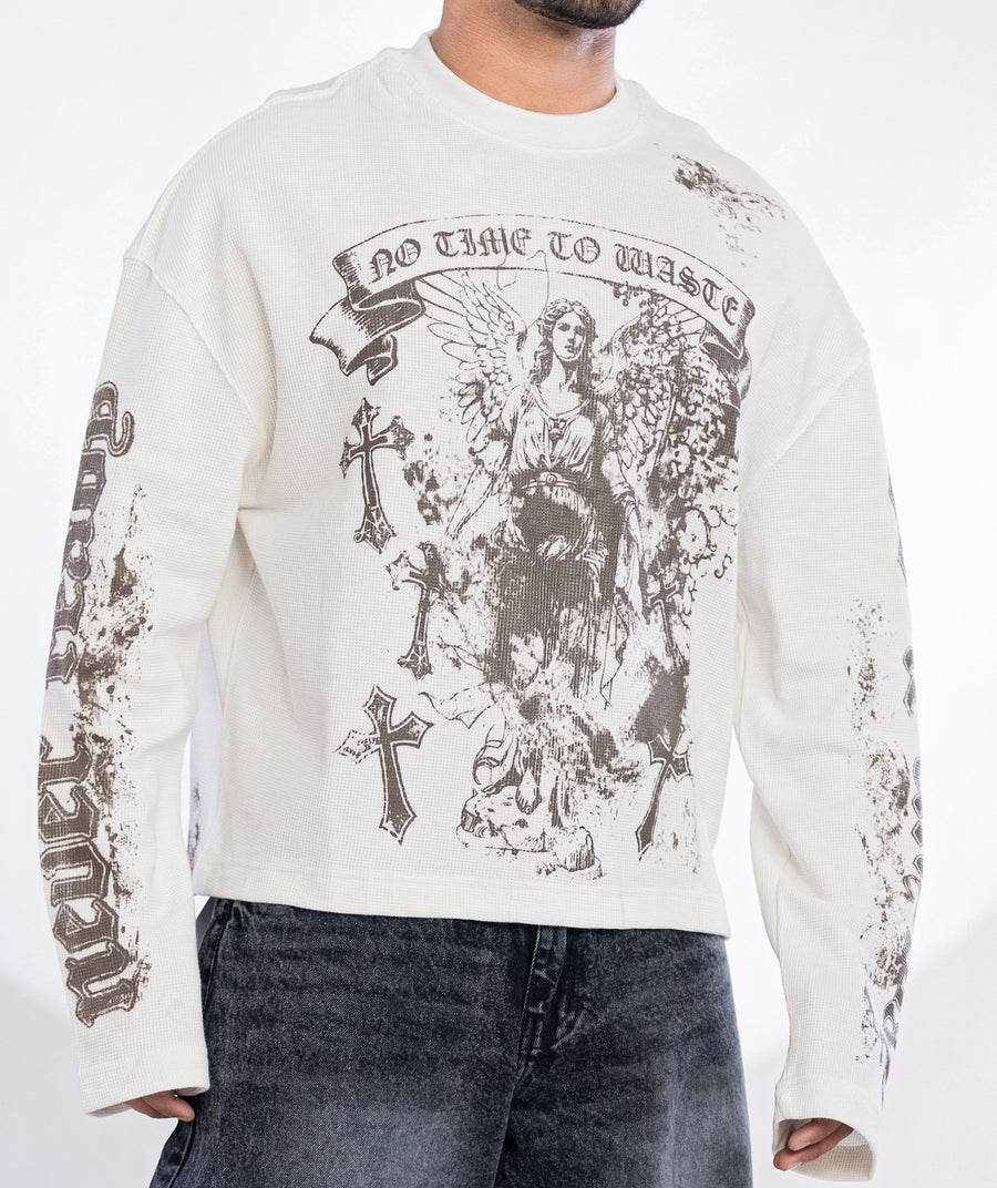 WAFFLE TEE FULL SLEEVE