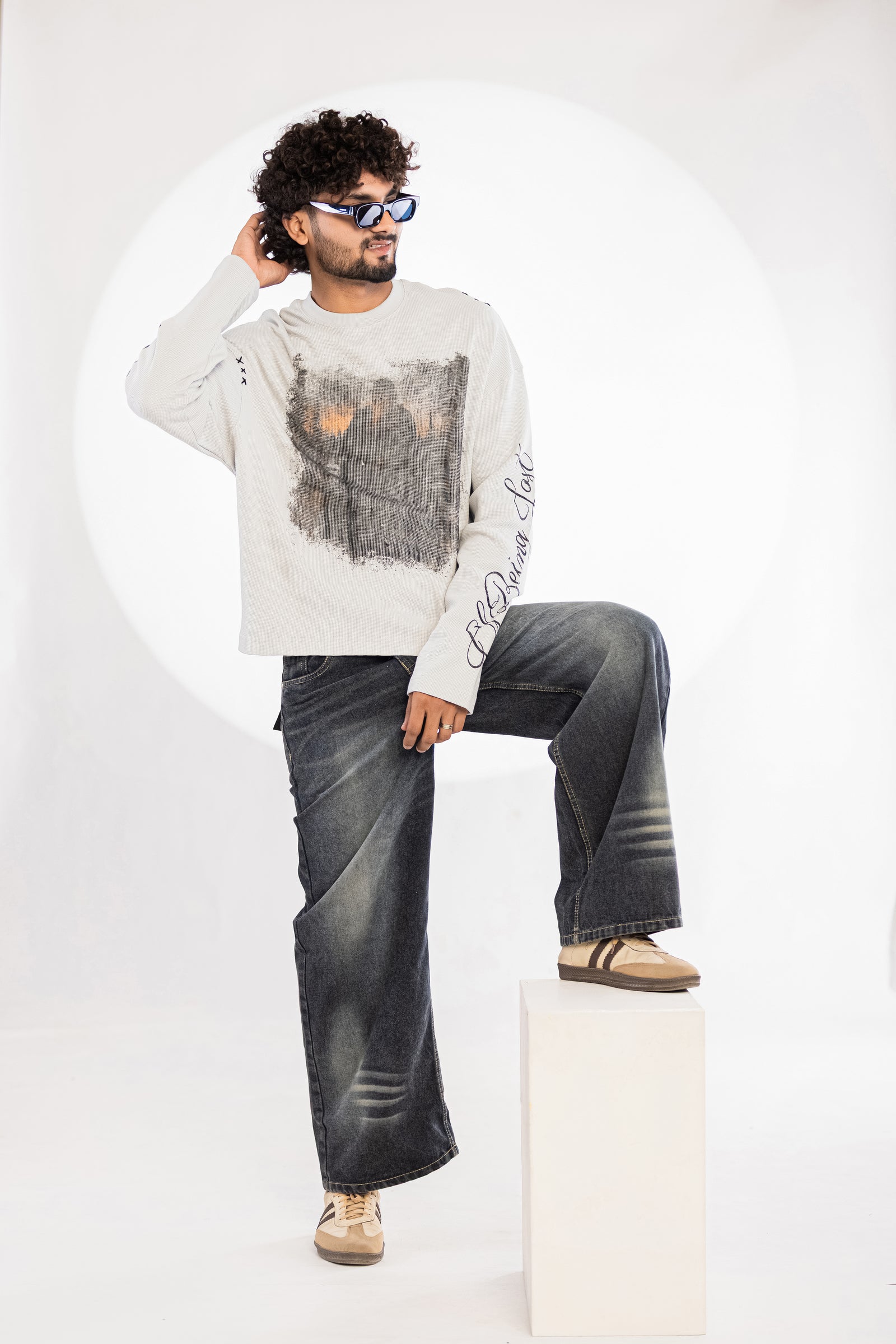 WAFFLE TEE FULL SLEEVE