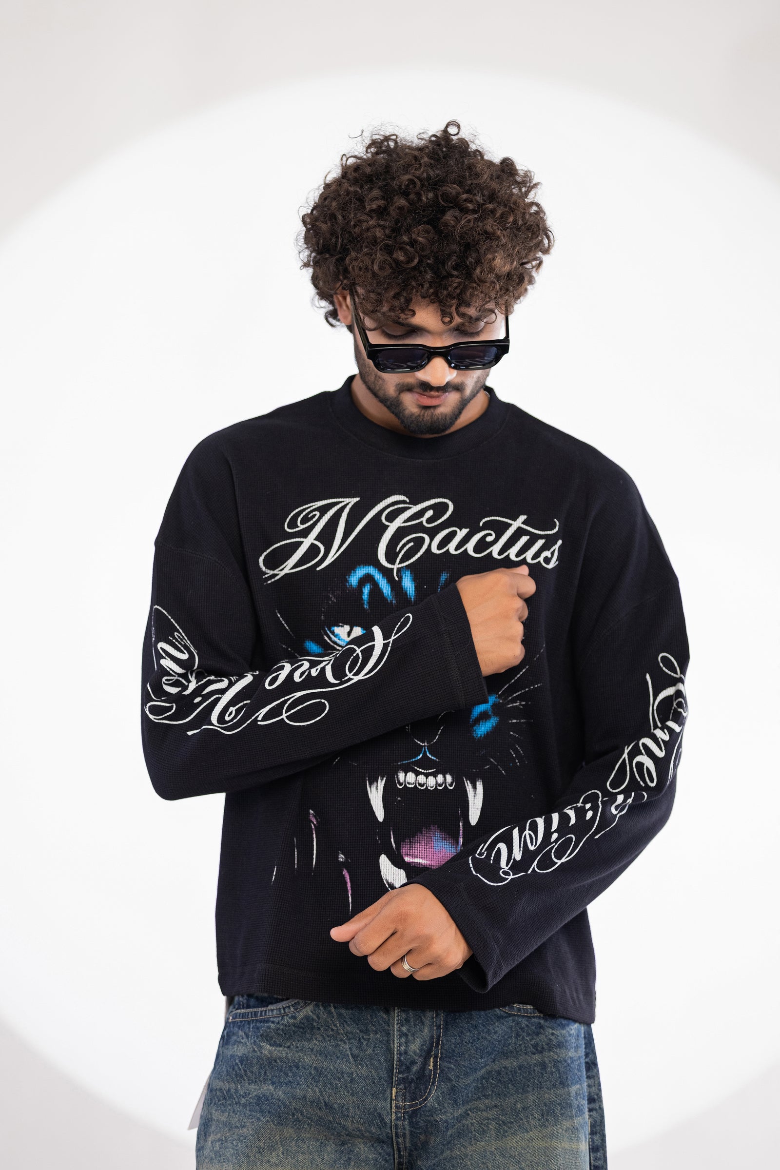 WAFFLE TEE FULL SLEEVE