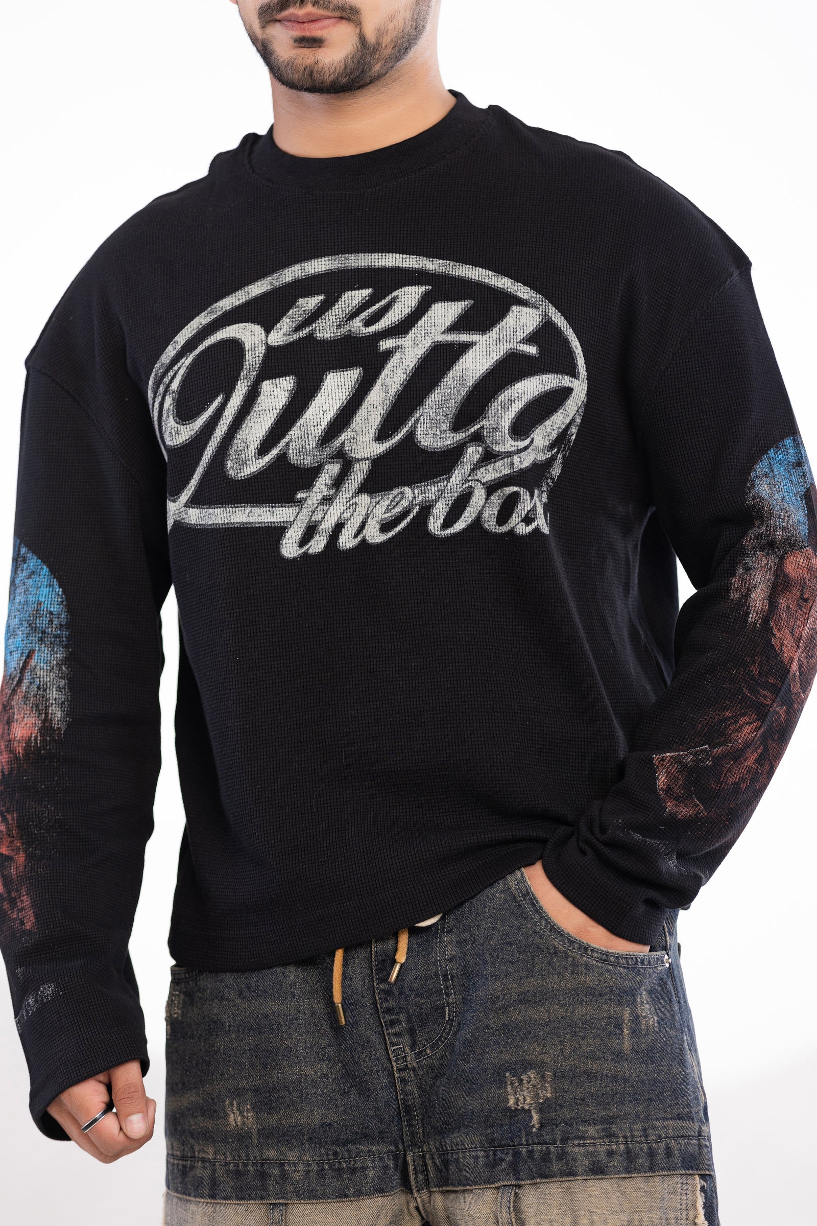 WAFFLE TEE FULL SLEEVE