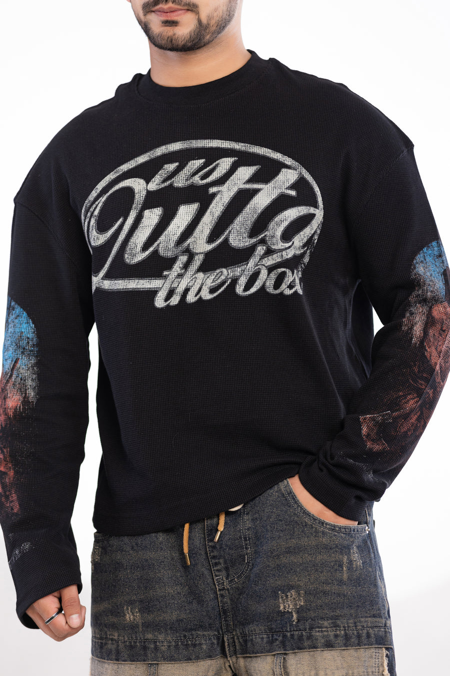 WAFFLE TEE FULL SLEEVE