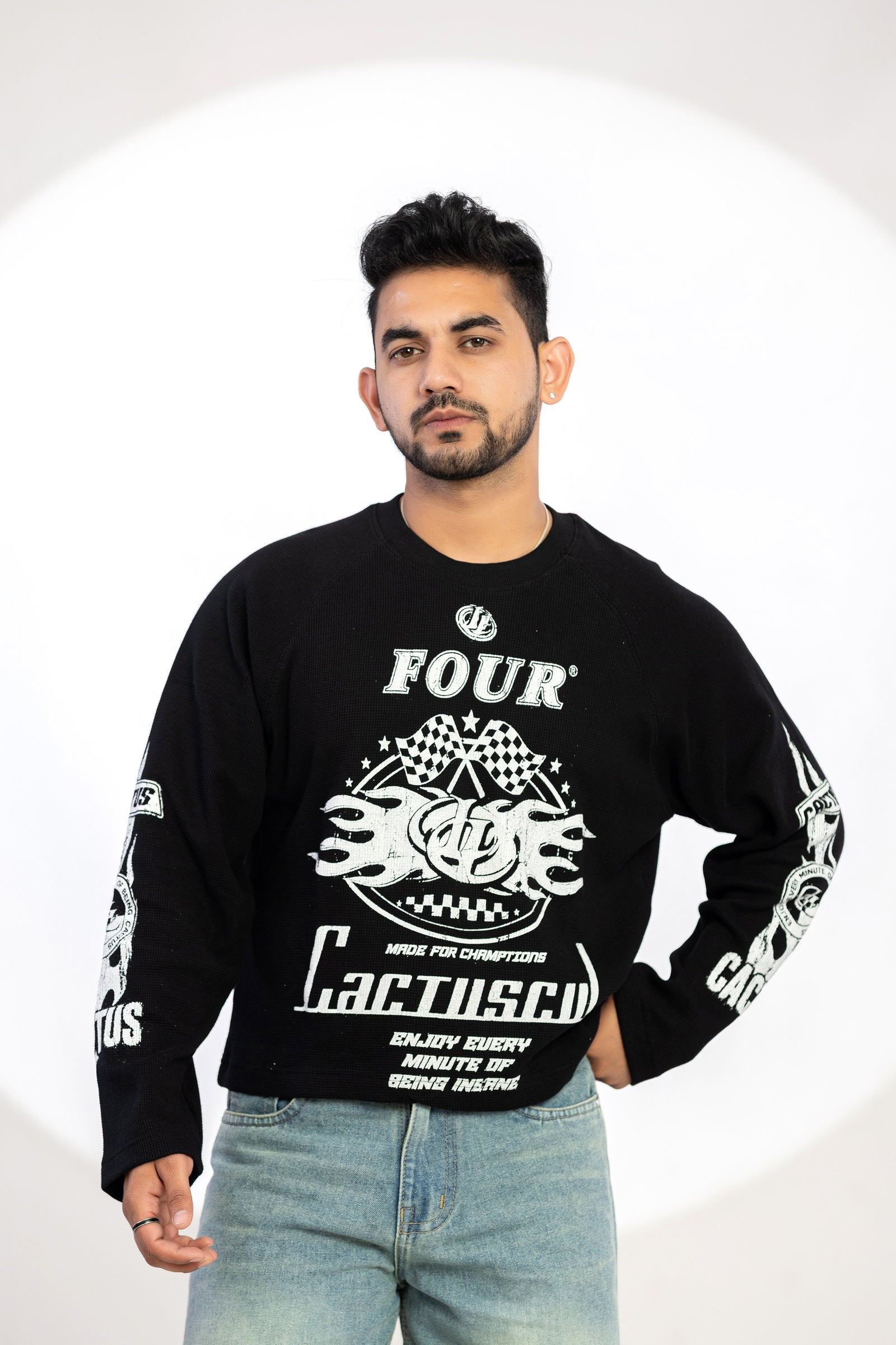 WAFFLE TEE FULL SLEEVE