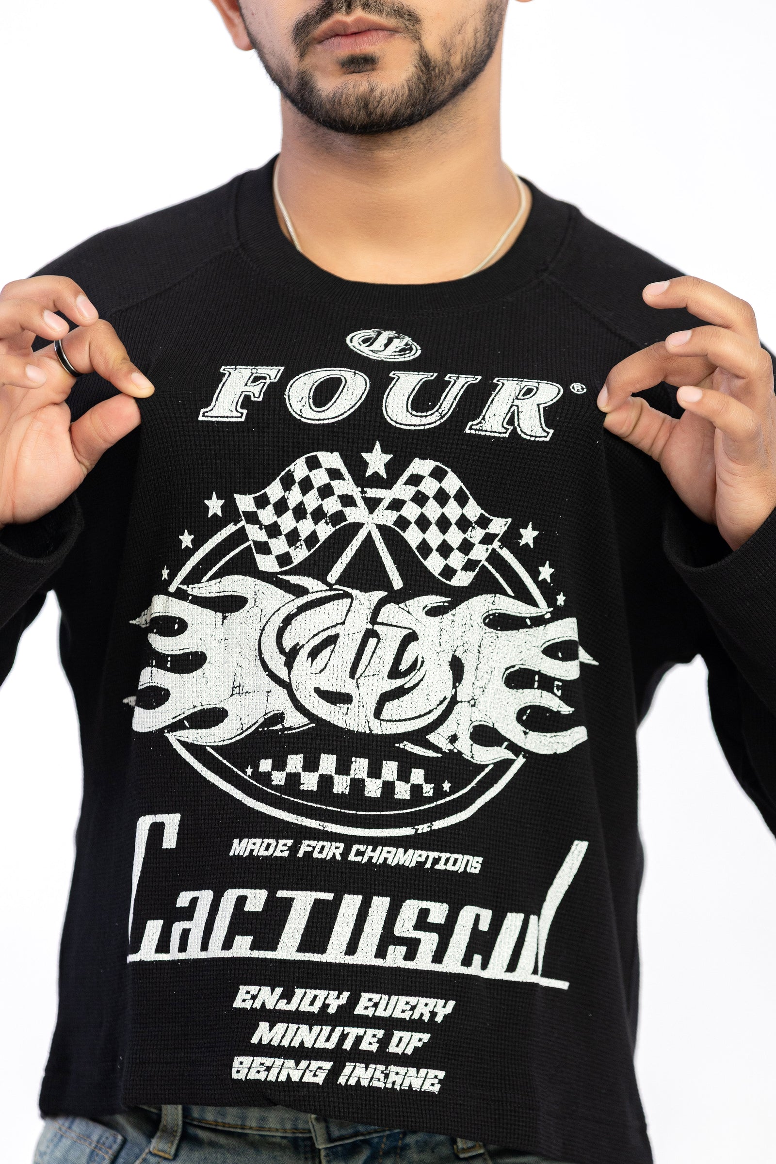 WAFFLE TEE FULL SLEEVE