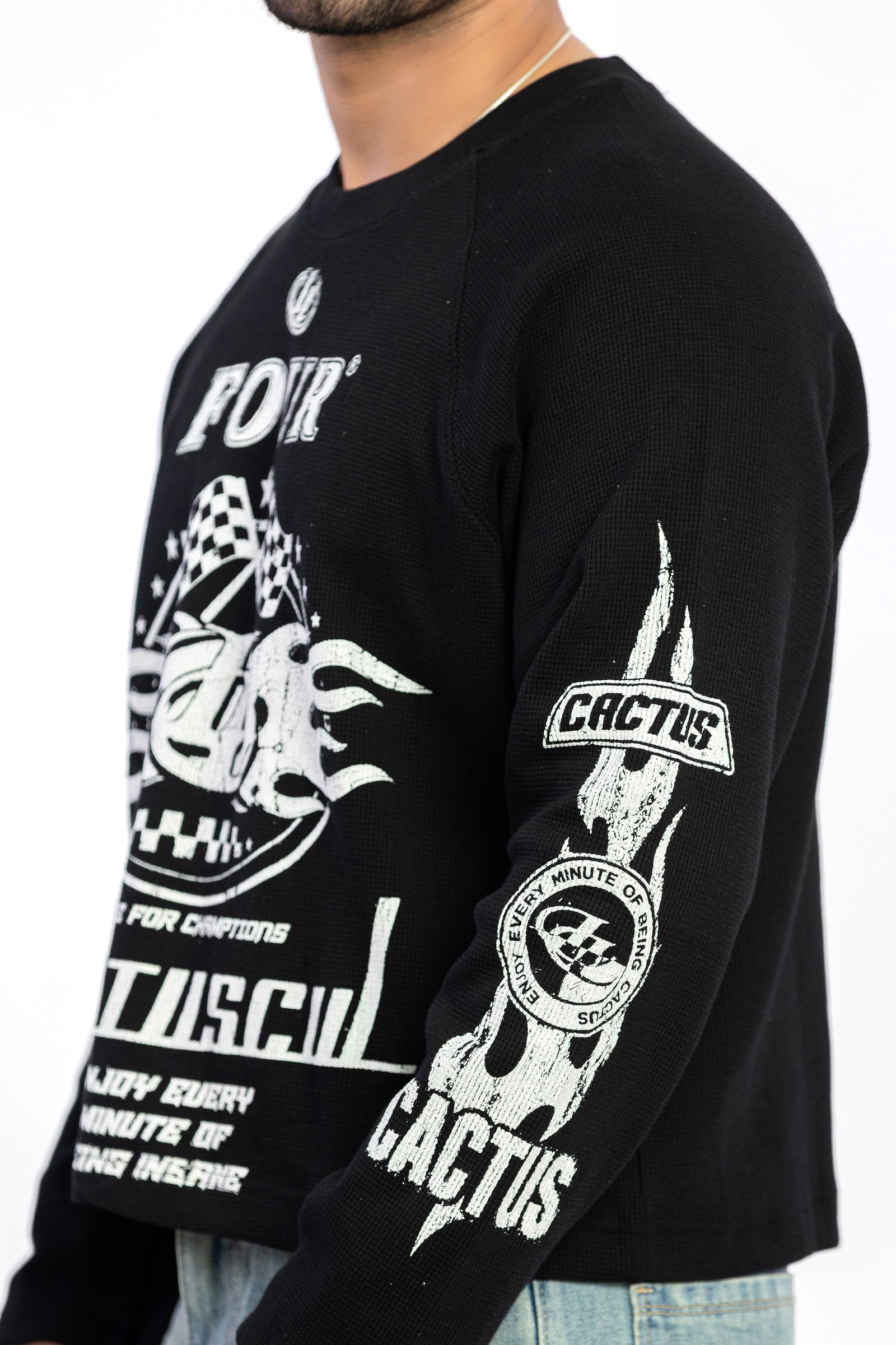 WAFFLE TEE FULL SLEEVE