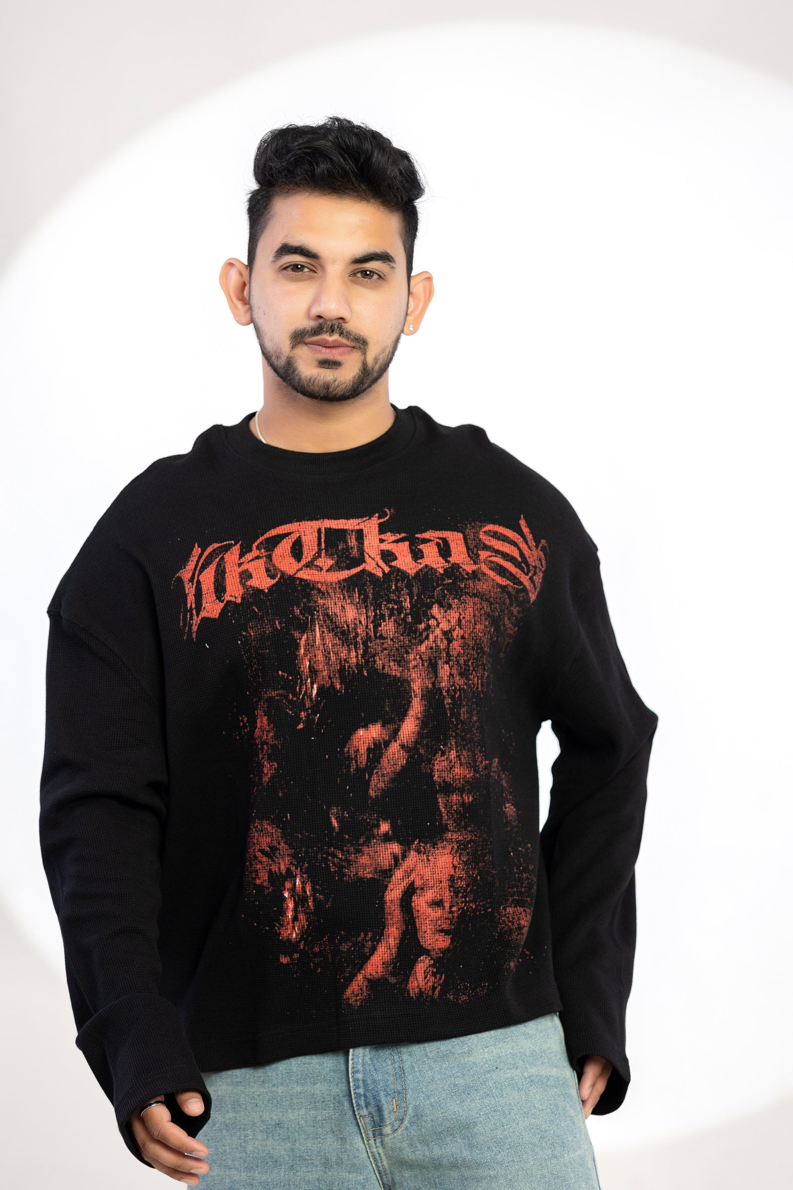 WAFFLE TEE FULL SLEEVE