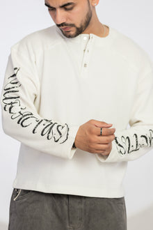 WAFFLE TEE FULL SLEEVE (HENLEY)