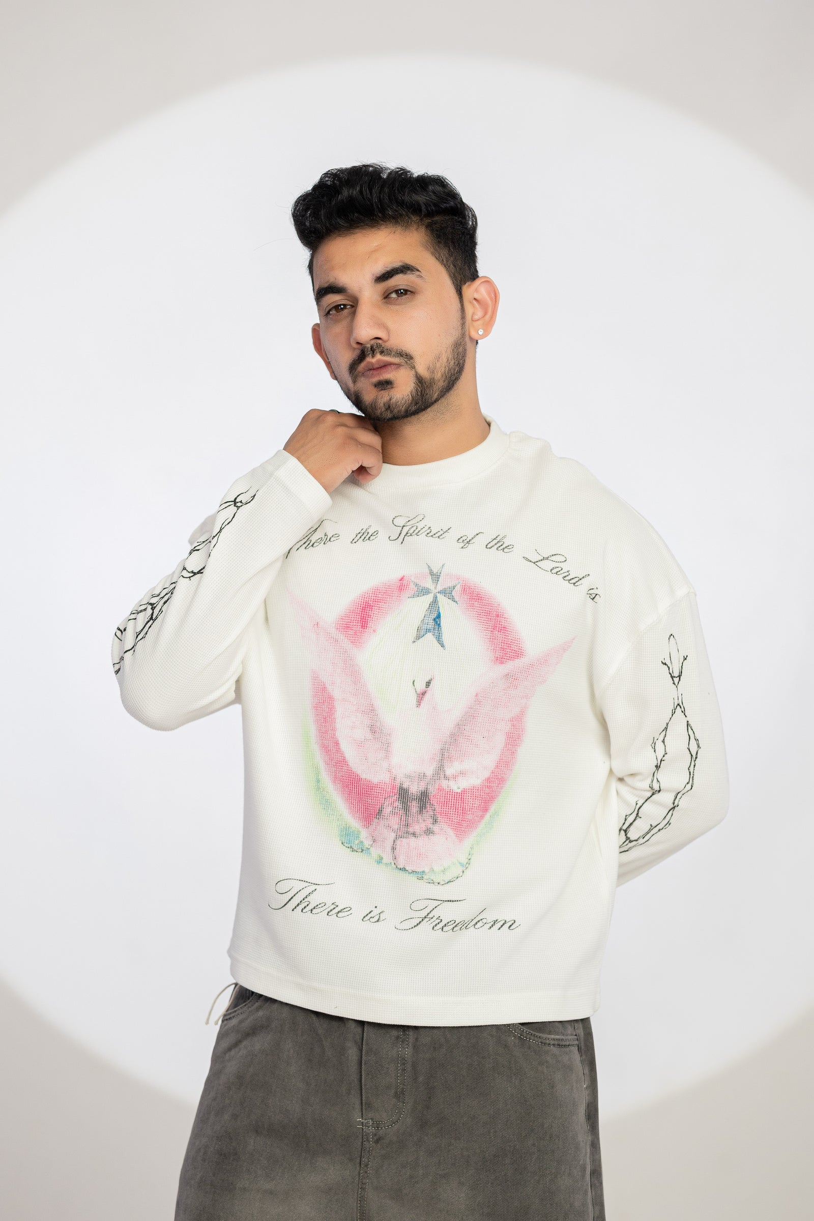 WAFFLE TEE FULL SLEEVE