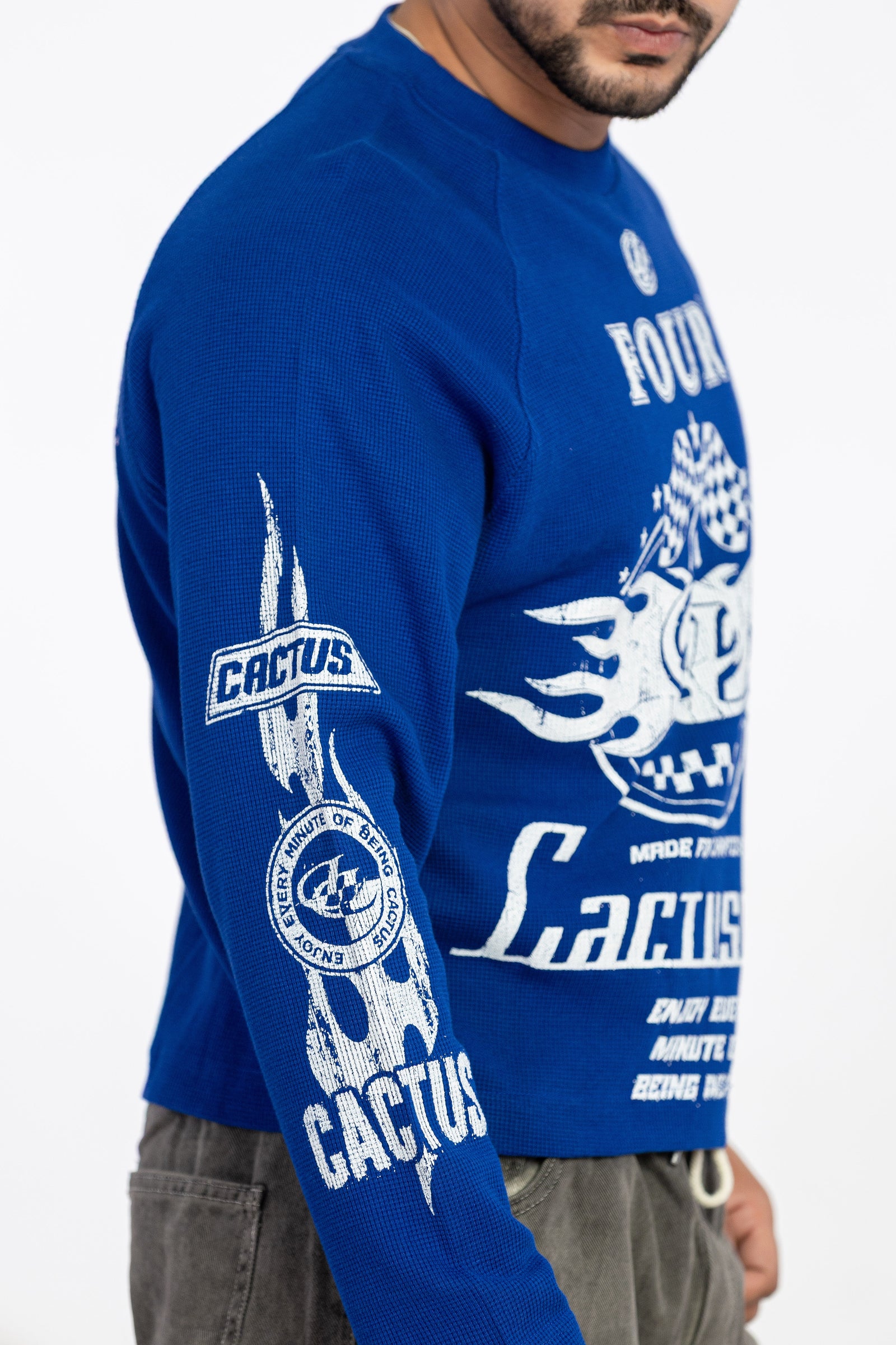 WAFFLE TEE FULL SLEEVE