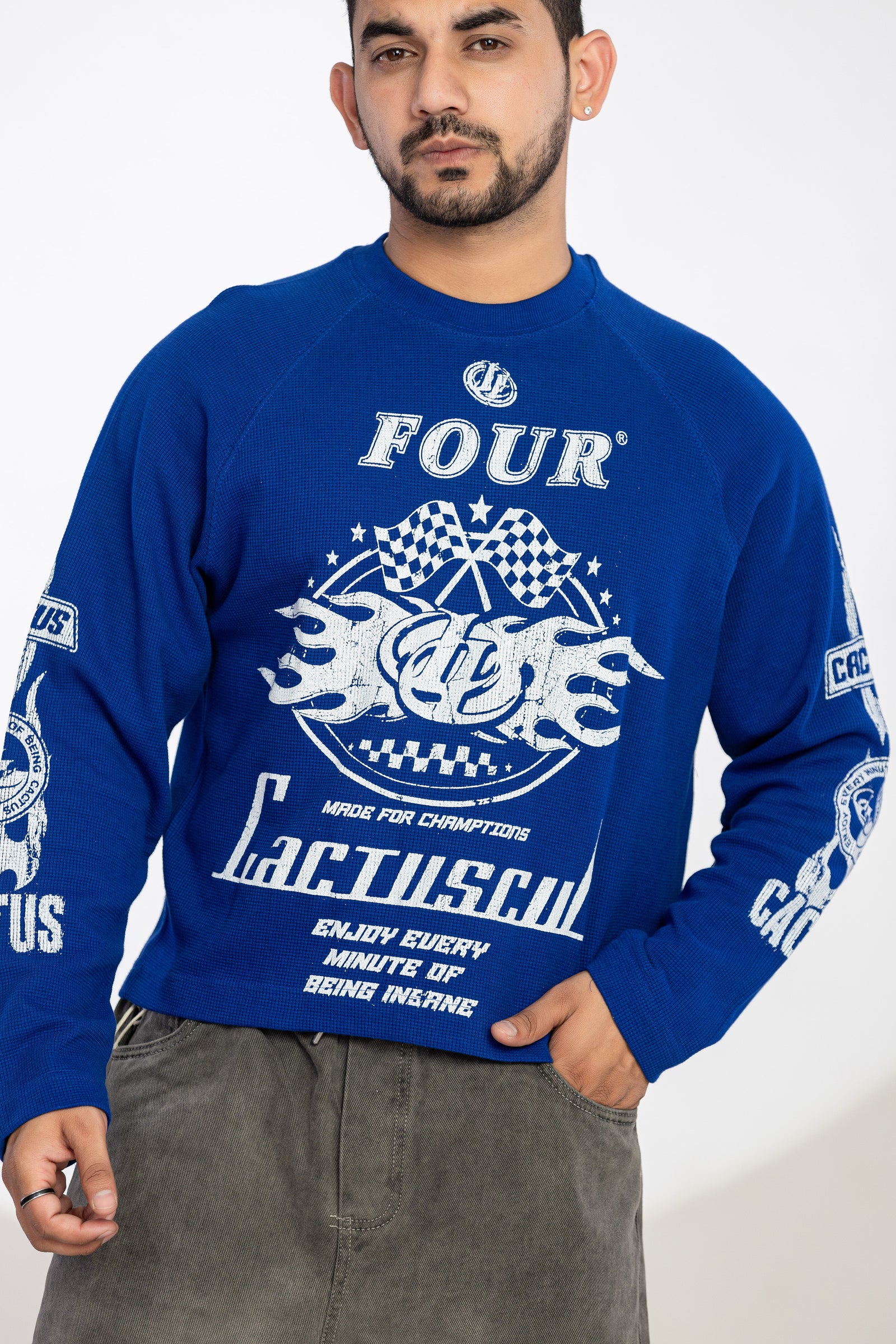 WAFFLE TEE FULL SLEEVE